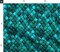 Dark Teal Green Mermaid Scales Siren Fish Scale Folklore Aquatic Custom Printed Fabric by Spoonflower Various Fabrics by the Yard or Fat Quarter